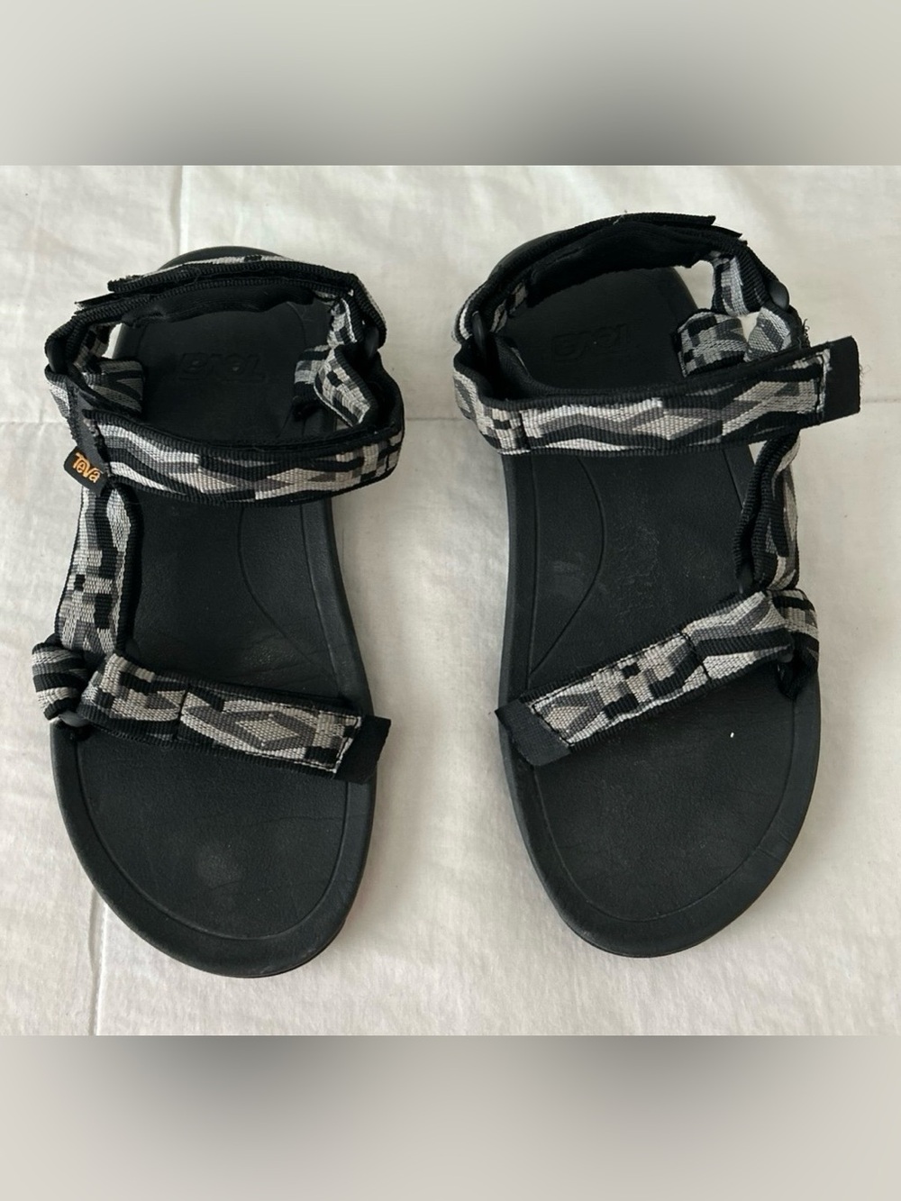 Teva Black/Gray Sport Sandals - Adjustable Straps, SJ4, for Kids.